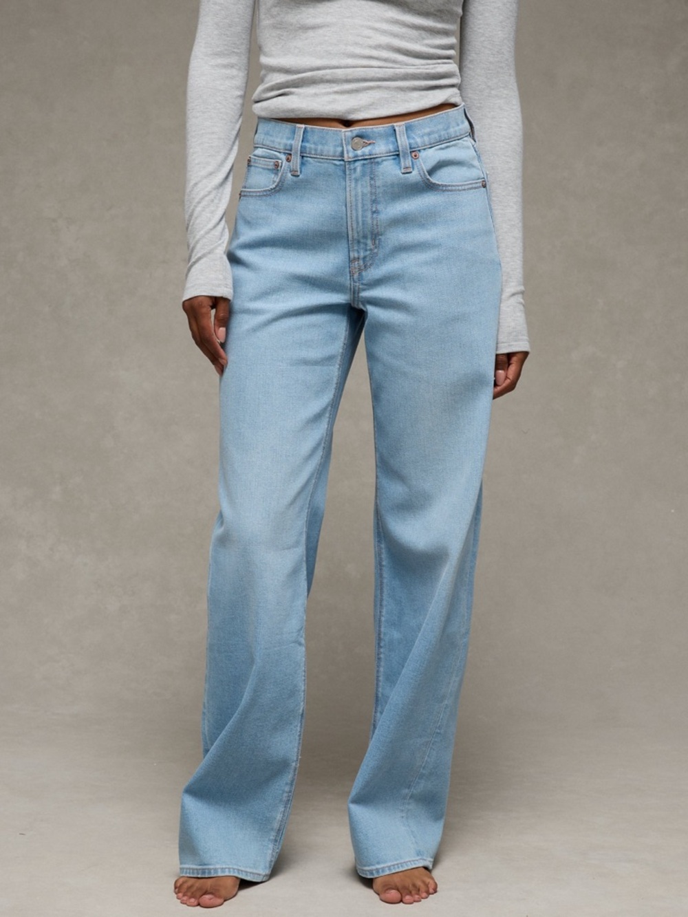 AE Stretch Stove Pipe Jeans